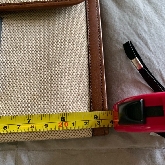Leather and Canvas Clutch - Picture 8 of 10
